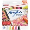 Set De Marqueurs Acrylique Edding 5000 - Pointe Large - Neon - 5 Pcs