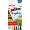 Set De Marqueurs Acrylique Edding 5100 - Pointe Moyenne - Basique - 5 Pcs