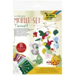 FOLIA Set Mobile "Monde Animal" - 14 Pièces