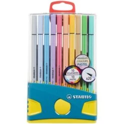 Stabilo Pen 68 ColorParade - 20 Pcs Dont 10 Pastel