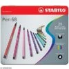 Stabilo Pen 68 - Etui En Métal De 20 Feutres - Couleurs Assorties