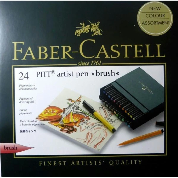 Faber-Castell Studio Box De 24 Nuances De Feutres Pitt 2 Faber-Castell Studio Box De 24 Nuances De Feutres Pitt – Image 2