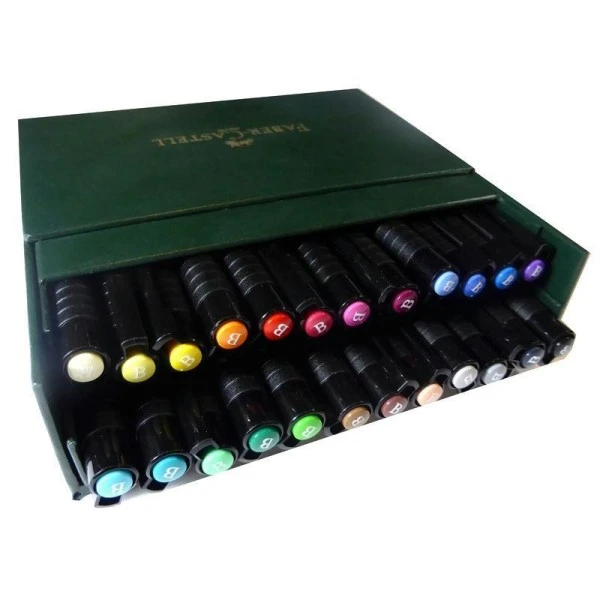 Faber-Castell Studio Box De 24 Nuances De Feutres Pitt 3 Faber-Castell Studio Box De 24 Nuances De Feutres Pitt – Image 3