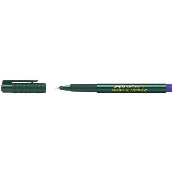 Faber-Castell Stylo Feutre "Finepen 1511 - Extra-fin - Bleu 1 Faber-Castell Stylo Feutre "Finepen 1511 - Extra-fin - Bleu