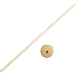 Creativ Company Supports En Bois Pour Sculpture - Bâtons 30 Cm Avec Pieds - 10 Sets