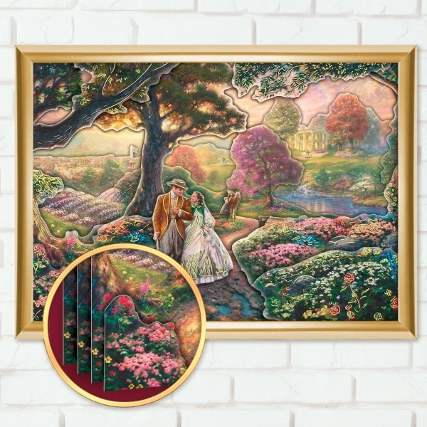 Sur Une Promenade 3d Découpage Papier, Papertole Applique Photo Diy Kit, Double Face Ruban Adhésif, 2 Sur Une Promenade 3d Découpage Papier, Papertole Applique Photo Diy Kit, Double Face Ruban Adhésif, – Image 2