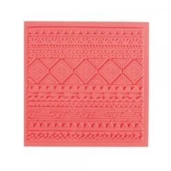 Tapis De Texture Ethnique 9cm Pour Pate Fimo, Sculpey Cernit Graine Créative 265402