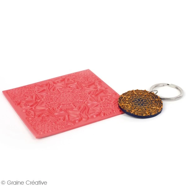 Tapis De Texture Souple - Boho Chic - 9 X 9 Cm 2 Tapis De Texture Souple - Boho Chic - 9 X 9 Cm – Image 2