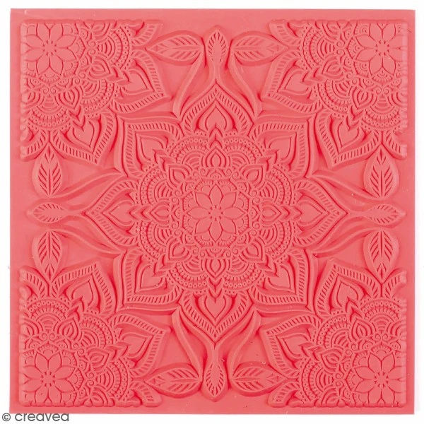 Tapis De Texture Souple - Boho Chic - 9 X 9 Cm 1 Tapis De Texture Souple - Boho Chic - 9 X 9 Cm