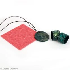 Tapis De Texture Souple - Tropical - 9 X 9 Cm -Promos Creavea Boutique tapis de texture souple tropical 9 x 9 cm p 2