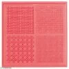 Tapis De Texture Souple - Vannerie - 4 X 4 Cm - 4 Motifs