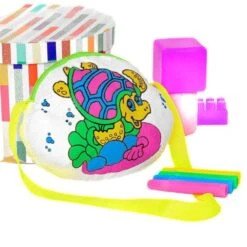 Tortue Sac De Coloriage Kit De Bricolage, De Créativité, De Définir, De Textile, Coloriage, Les Enfa