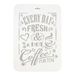 "Tous Les Jours" Pochoir 22x31 Cm, Vinyle, Police, Cookies, Fichier Coupé, Artisanat, Décoration Mur