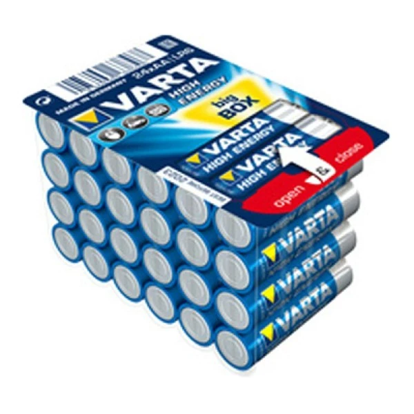 VARTA Piles Alcaline High Energy BIG BOX AA (24 Piles) 1 VARTA Piles Alcaline High Energy BIG BOX AA (24 Piles)