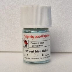 Vert Bleu Riche 07, Peinture Porcelaine Vitrifiable SCHJERNING2