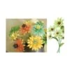 Vert Fleurs En Papier Origami, Scrapbooking Facile Artisanat BRICOLAGE Kit De 5 Cinq Fleurs, Arrange