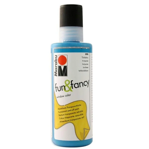 Marabu Window Color Fun & Fancy Turquoise 80 Ml 1 Marabu Window Color Fun & Fancy Turquoise 80 Ml